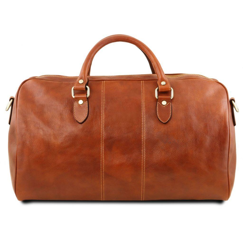 Lisbona - Travel leather duffel bag - Large size | TL141657 - Premium Leather Travel bags - Shop now at San Rocco Italia