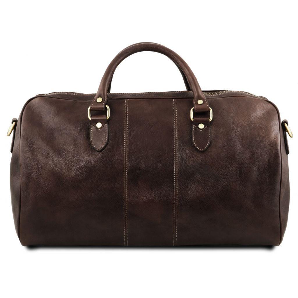 Lisbona - Travel leather duffle bag - Large size | TL141657 - Premium Leather Travel bags - Shop now at San Rocco Italia