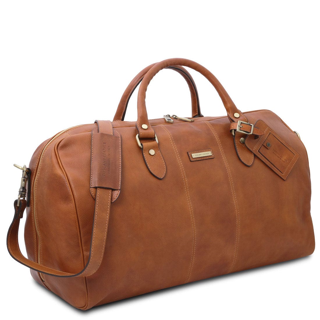 Lisbona - Travel leather duffle bag - Large size | TL141657 - Premium Leather Travel bags - Shop now at San Rocco Italia