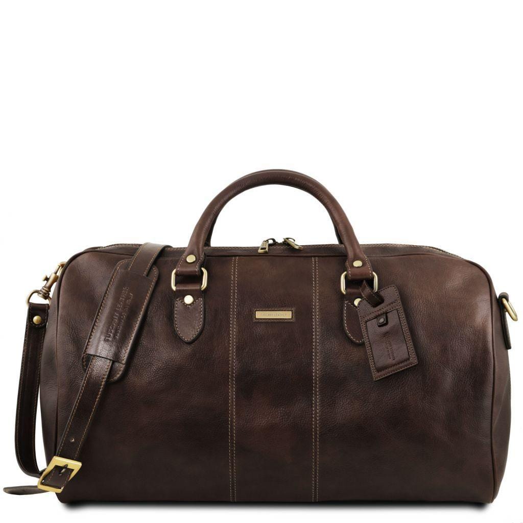 Lisbona - Travel leather duffle bag - Large size | TL141657 - Premium Leather Travel bags - Shop now at San Rocco Italia