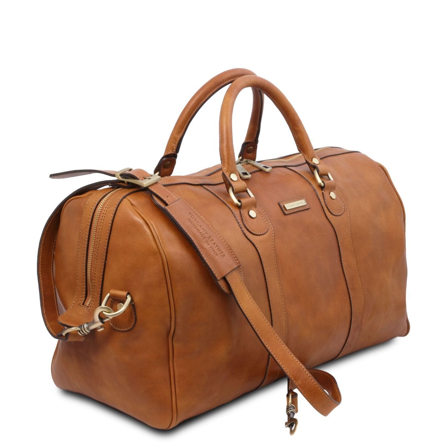 Oslo - Travel leather duffle bag - Weekender bag | TL141913 - Premium Leather Travel bags - Shop now at San Rocco Italia