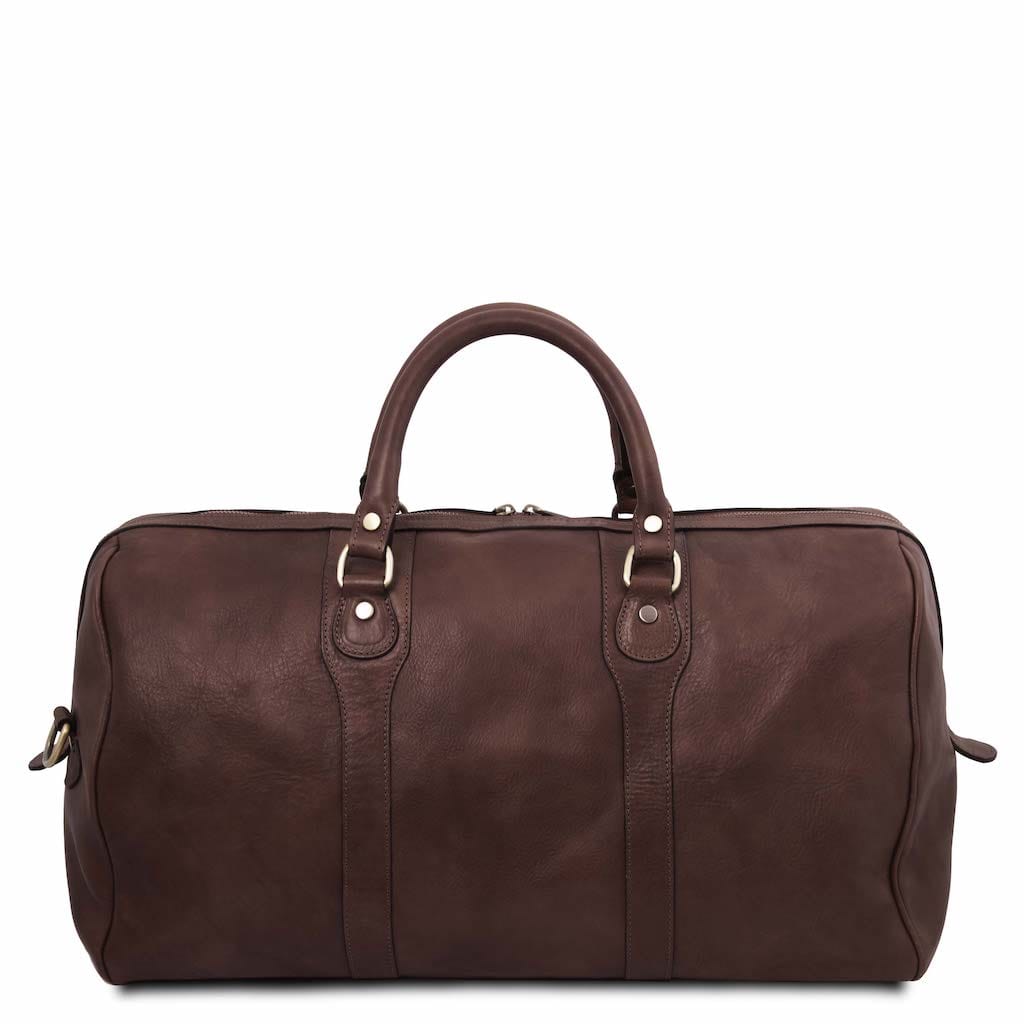 Oslo - Travel leather duffle bag - Weekender bag | TL141913 - Premium Leather Travel bags - Shop now at San Rocco Italia