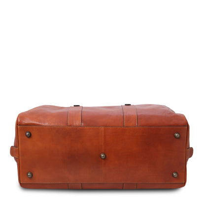TL Voyager - Leather travel bag with front pocket | TL142140 - Premium Leather Travel bags - Shop now at San Rocco Italia