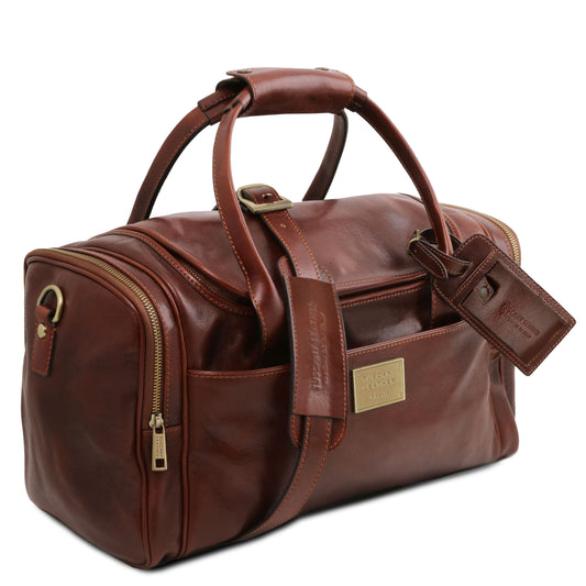 Leather Travel bags TL Voyager - Travel leather bag with side pockets | TL142141 San Rocco Italia