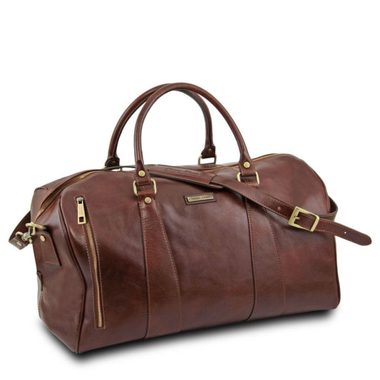 Leather Travel bags TL Voyager - Travel leather duffle bag - Large size | TL141794 San Rocco Italia