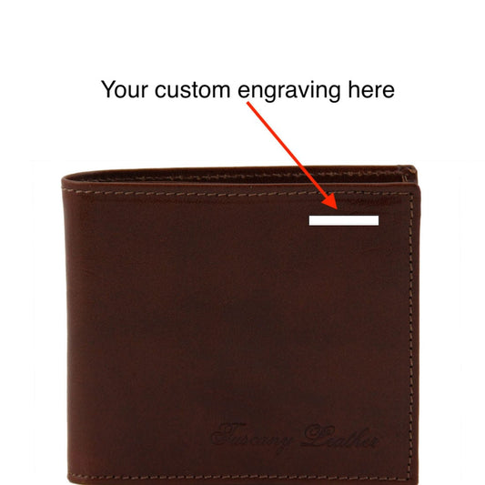 Leather wallets for men Exclusive 2 fold leather wallet for men with coin pocket | TL140761 San Rocco Italia