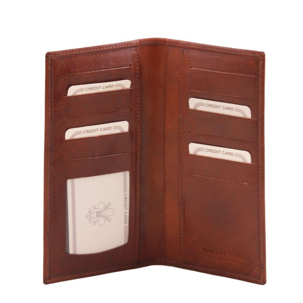 Exclusive leather 2 fold vertical wallet | TL140784 - Premium Leather wallets for men - Shop now at San Rocco Italia