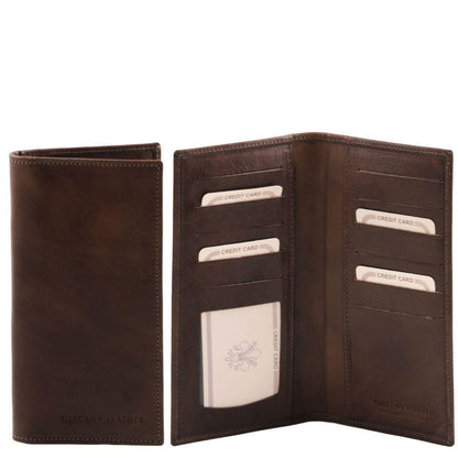 Exclusive leather 2 fold vertical wallet | TL140784 - Premium Leather wallets for men - Just €63.44! Shop now at San Rocco Italia