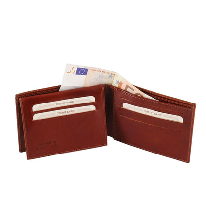 Exclusive leather 3 fold wallet for men | TL140760 - Premium Leather wallets for men - Shop now at San Rocco Italia