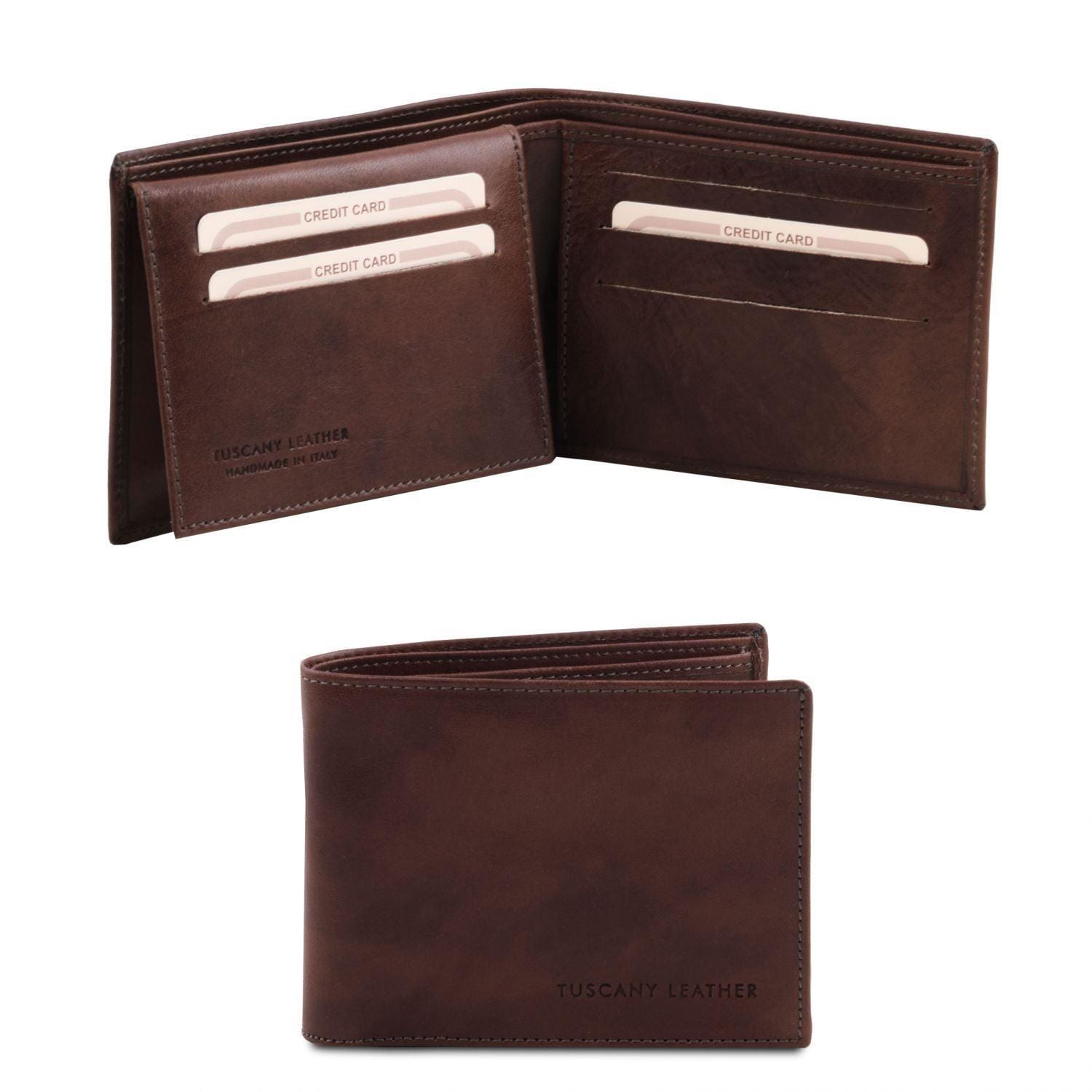 Exclusive leather 3 fold wallet for men | TL140760 - Premium Leather wallets for men - Just €61! Shop now at San Rocco Italia