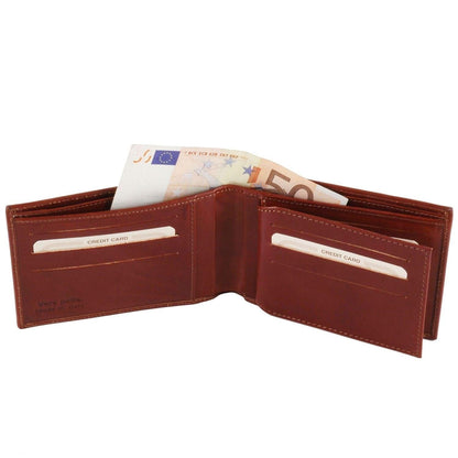Exclusive leather 3 fold wallet for men | TL140817 - Premium Leather wallets for men - Just €63.44! Shop now at San Rocco Italia