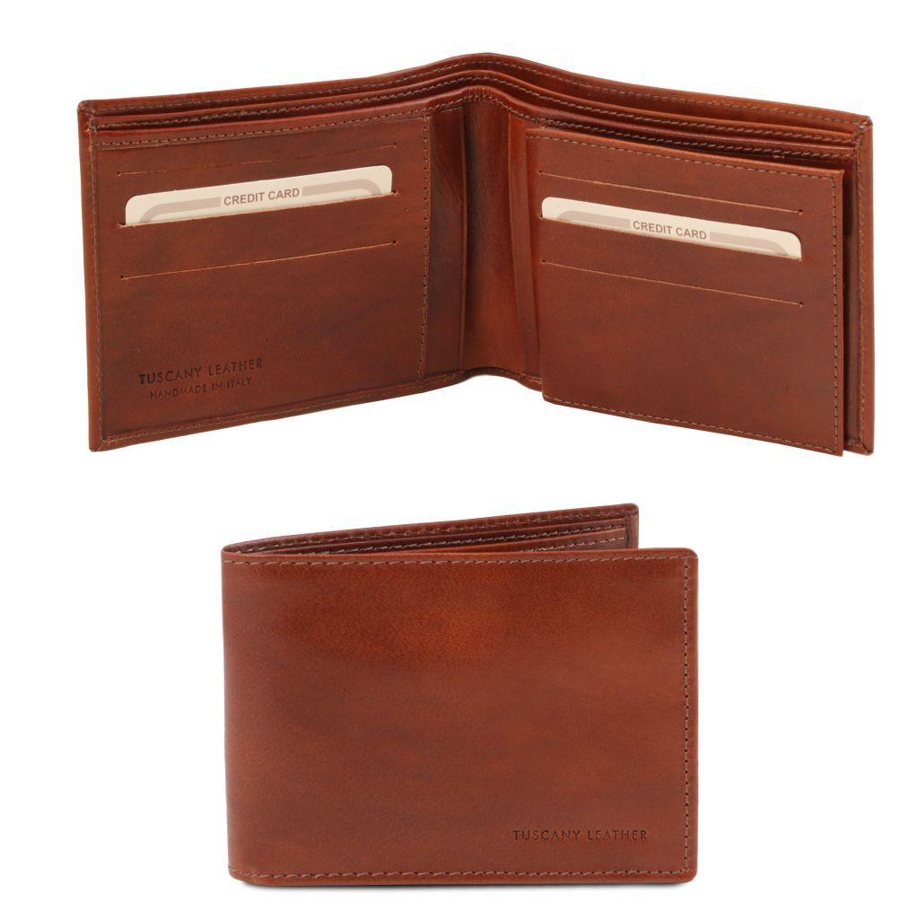 Exclusive leather 3 fold wallet for men | TL141353 - Premium Leather wallets for men - Shop now at San Rocco Italia