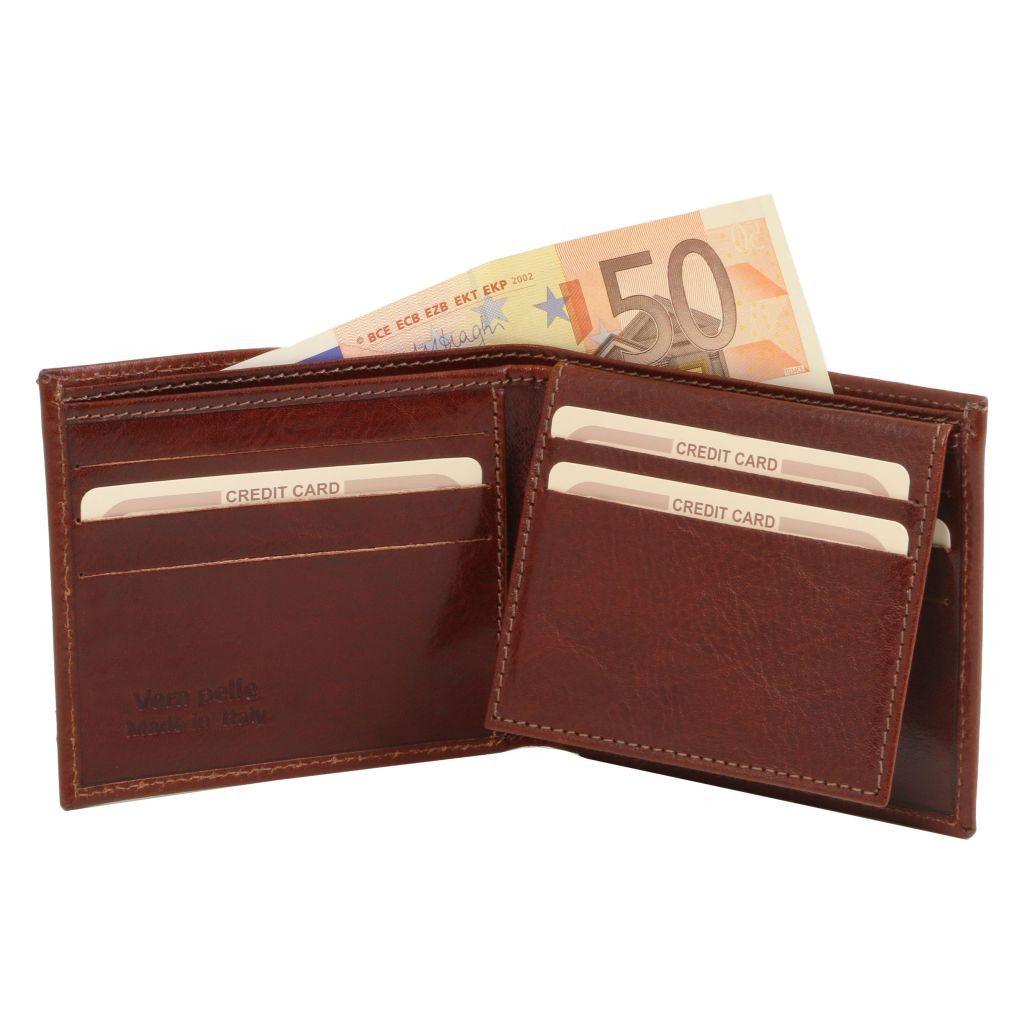 Exclusive leather 3 fold wallet for men | TL141353 - Premium Leather wallets for men - Shop now at San Rocco Italia