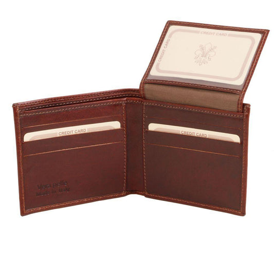 Leather wallets for men Exclusive leather tri fold wallet for men | TL141353 San Rocco Italia