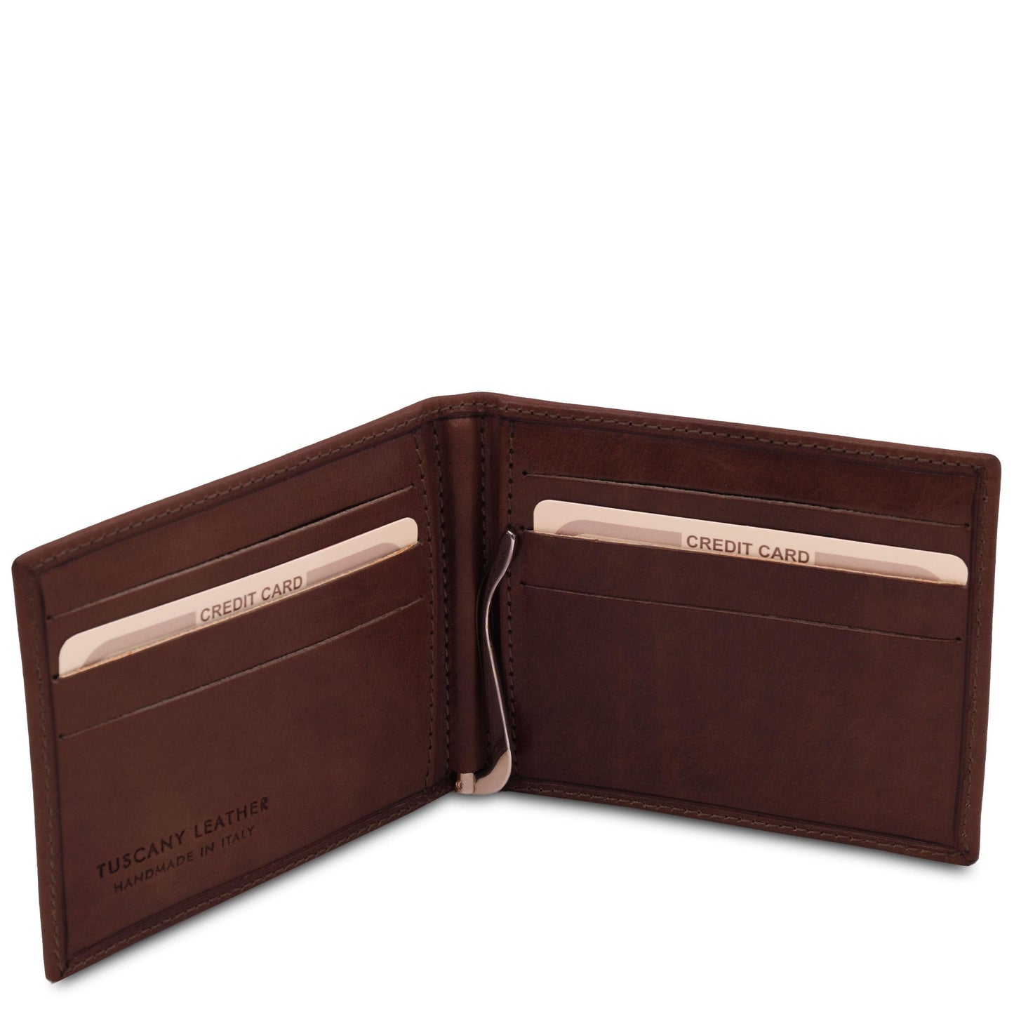 Exclusive leather card holder with money clip | TL142055 - Premium Leather wallets for men - Just €58.56! Shop now at San Rocco Italia