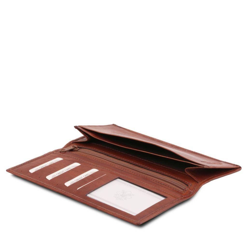 Exclusive vertical 2 fold leather wallet for men | TL140777 - Premium Leather wallets for men - Shop now at San Rocco Italia