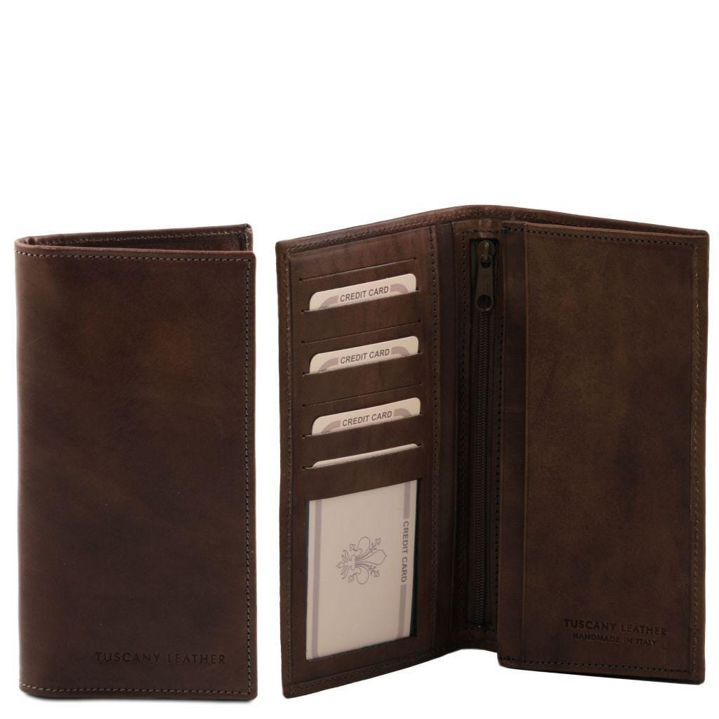 Exclusive vertical 2 fold leather wallet for men | TL140777 - Premium Leather wallets for men - Just €78.08! Shop now at San Rocco Italia