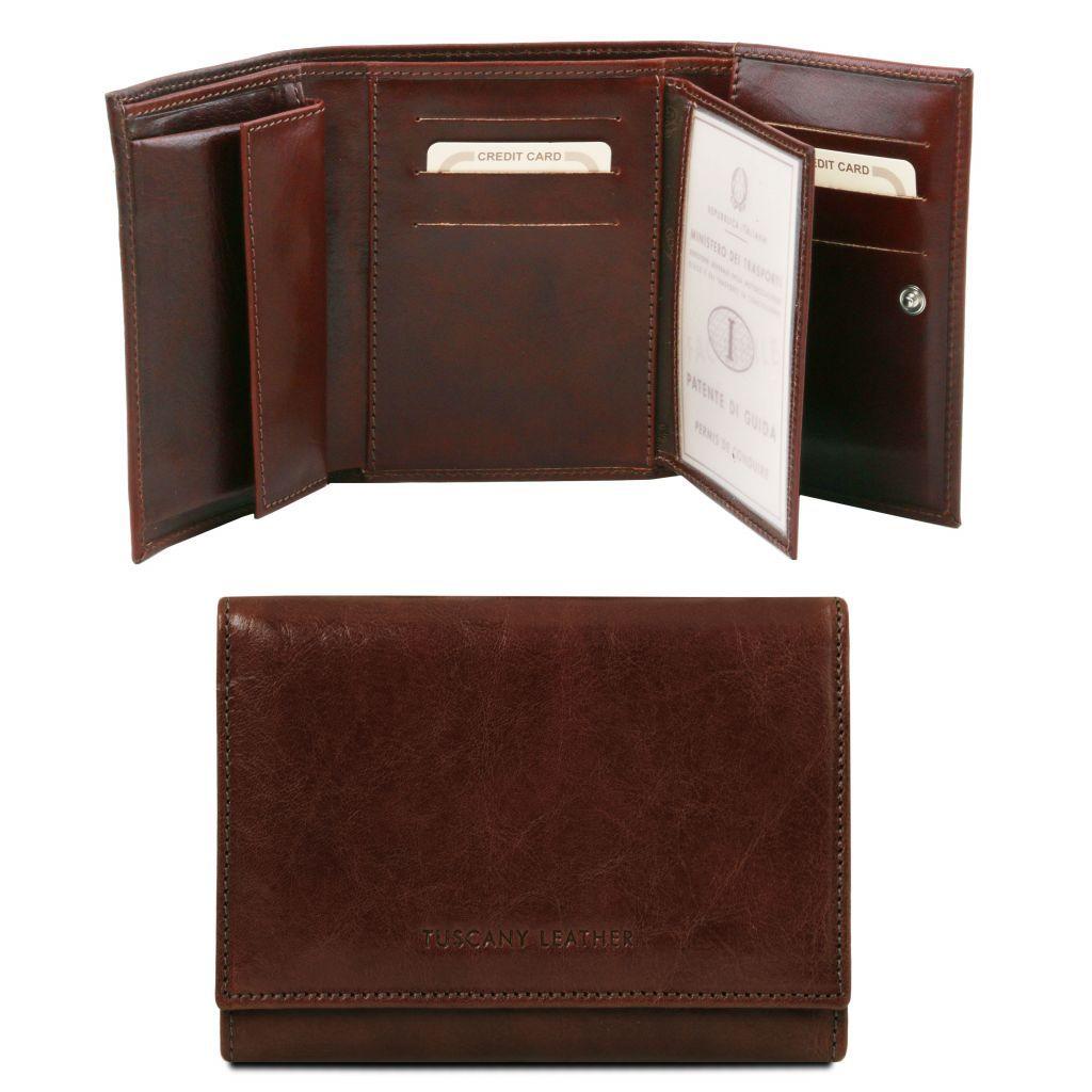 Exclusive 4 fold leather wallet for women | TL140796 - Premium Leather wallets for women - Shop now at San Rocco Italia