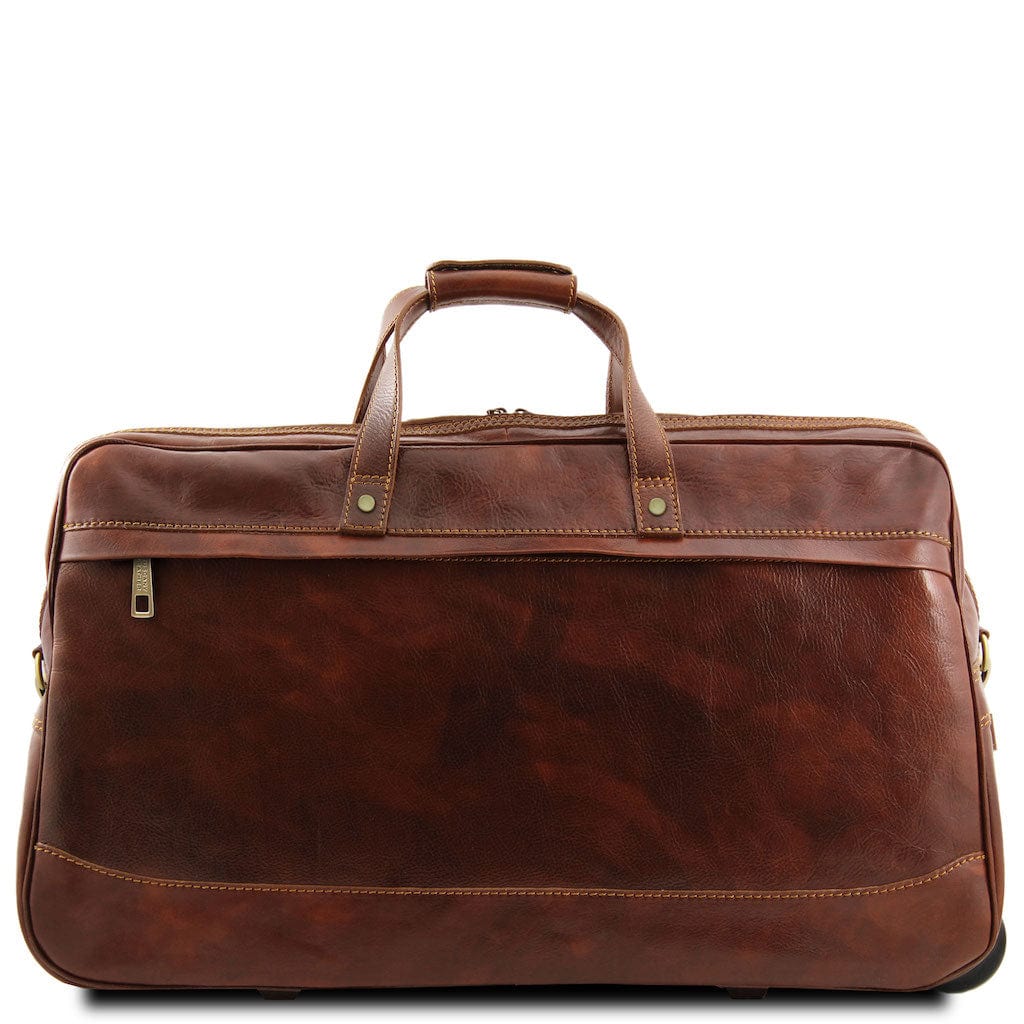 Bora Bora - Trolley leather bag - Large size | TL3067 - Premium Leather Wheeled luggage - Shop now at San Rocco Italia