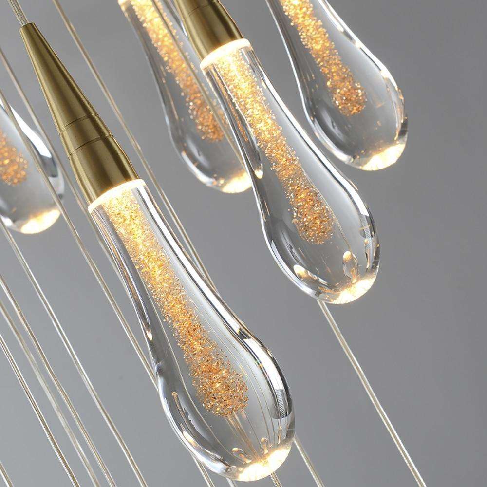 Abigail Sparkle Water Drop Pendant Lights - Premium Lighting - Shop now at San Rocco Italia