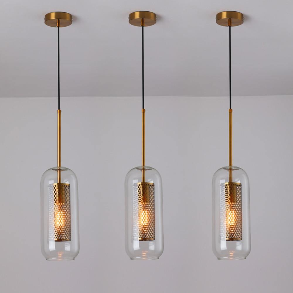 Modern Clear Glass and Bronze Pendant Ceiling Light - Premium Lighting - Just €83.95! Shop now at San Rocco Italia