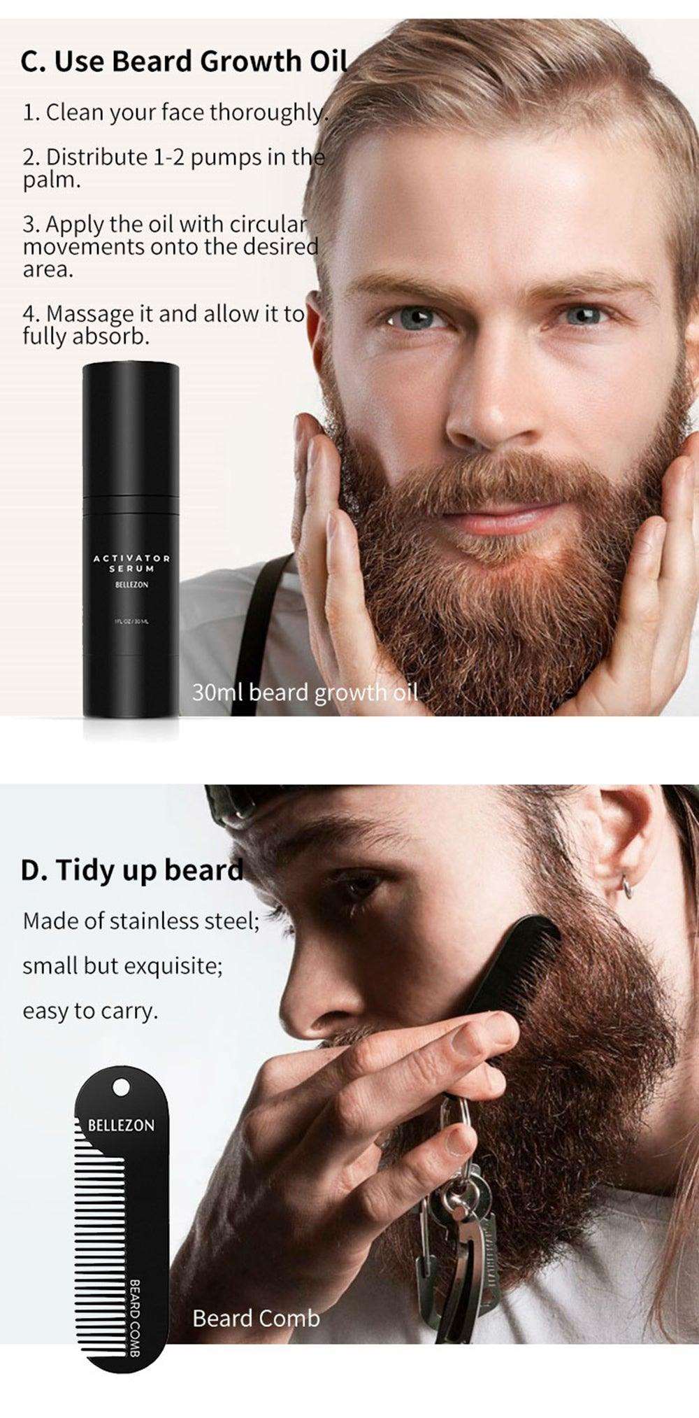 Beard Growth Kit - Premium Men - Just €49.95! Shop now at San Rocco Italia