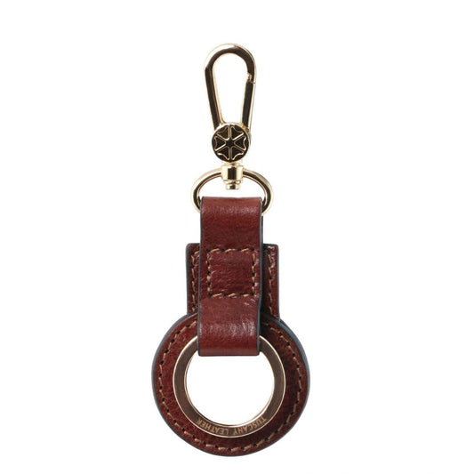 Men leather accessories Brown Leather key holder | TL141923 San Rocco Italia