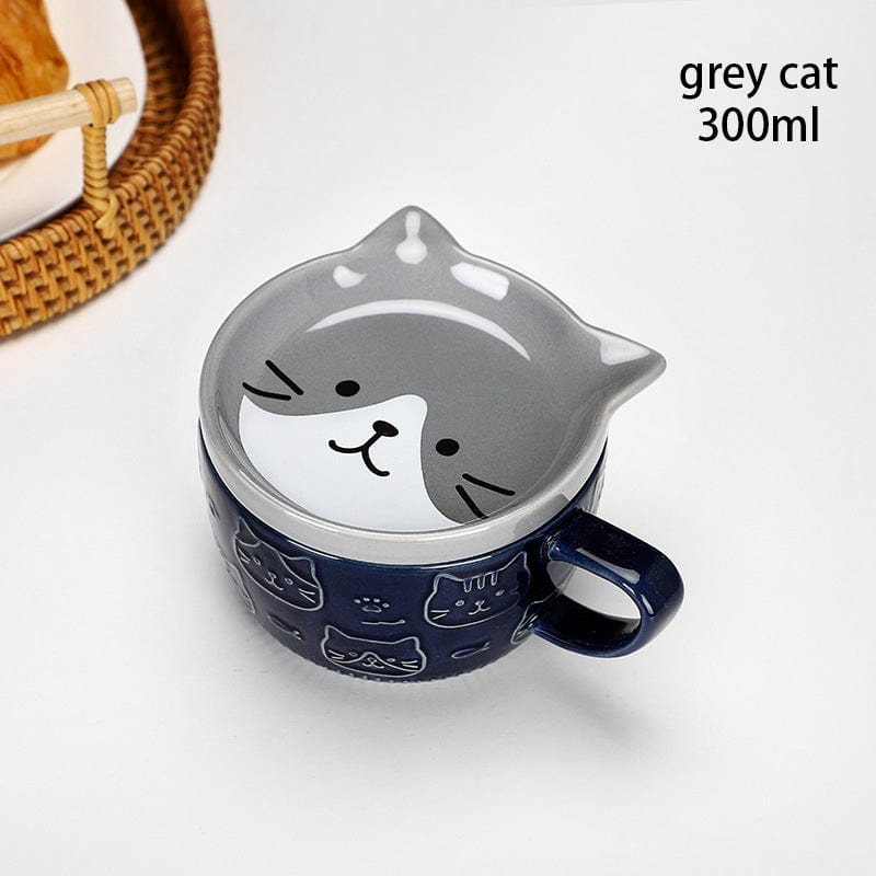 Cute Animal and Cat Coffee Mugs with Lid - Premium Mugs - Shop now at San Rocco Italia