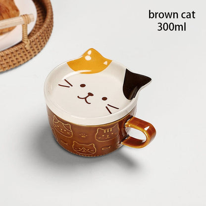 Cat Mug With Lid