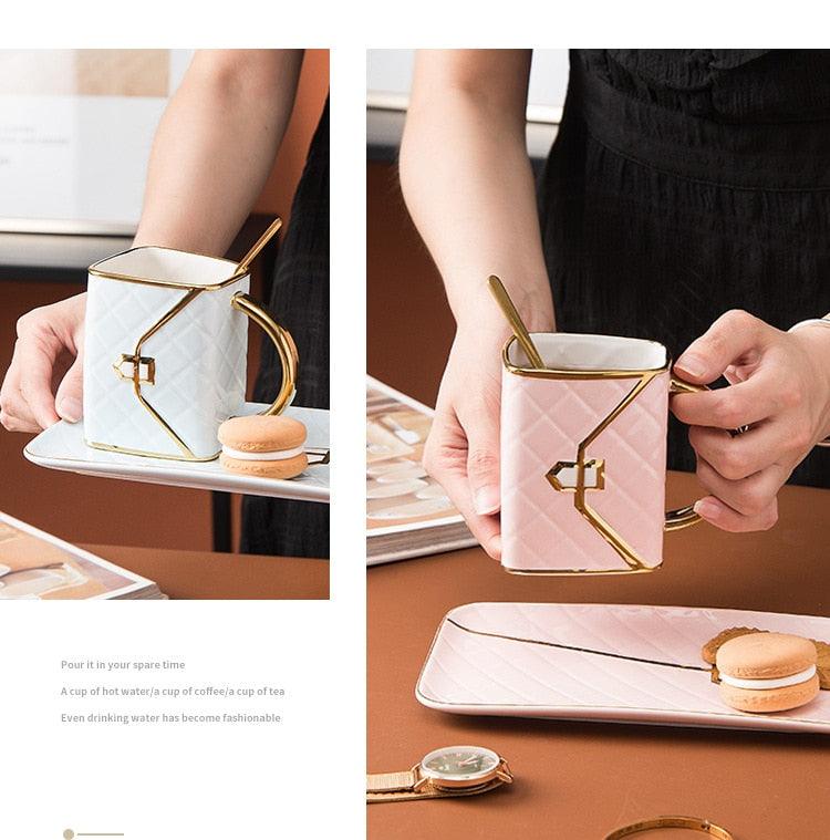 Louis Vuitton, Kitchen, Louis Vuitton Ceramic Cup Mug Set Of 3