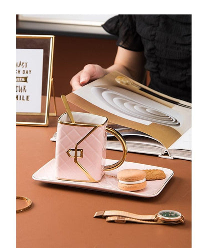 Handbag Mug and Saucer Set - Mugs -  sanroccoitalia.it