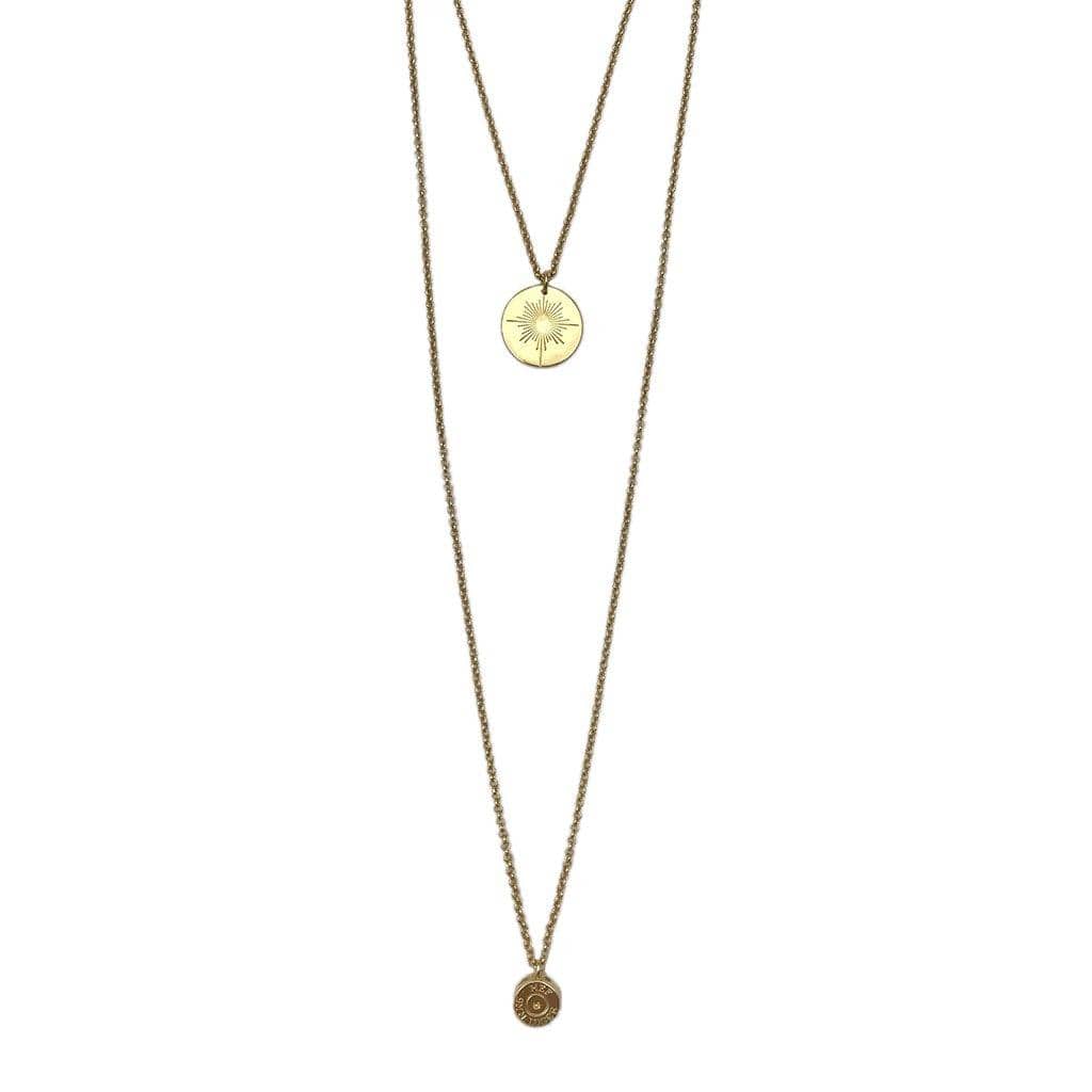 Layered North Star Bullet Necklace - Premium Necklaces - Just €110! Shop now at San Rocco Italia