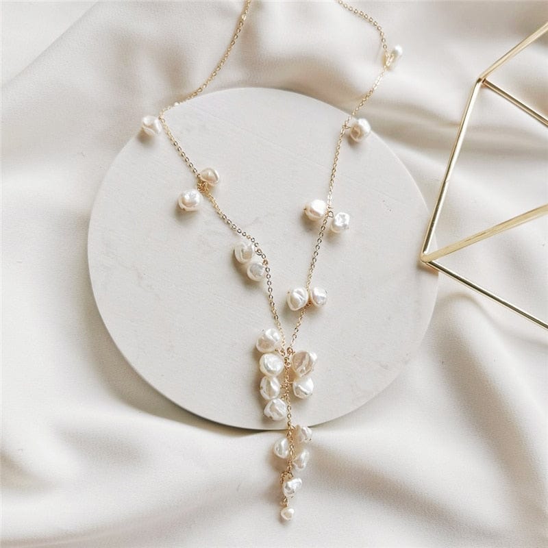Natural Baroque Pearl Necklace - 14K Gold Filled - Premium Pearl Jewelry & Accessories - Necklaces - Shop now at San Rocco Italia