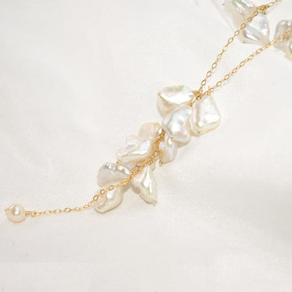 Natural Baroque Pearl Necklace - 14K Gold Filled - Pearl Jewelry & Accessories - Necklaces - San Rocco Italia