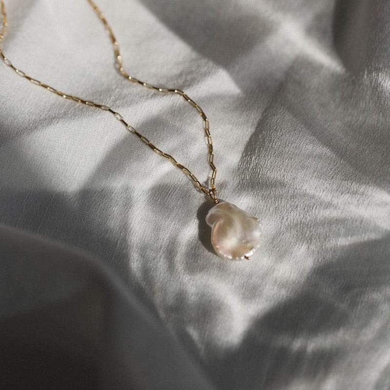 Natural Pearl Necklaces | 925 Silver or 14K Gold Filled Chain - Premium Pearl Jewelry & Accessories - Necklaces - Just €36.95! Shop now at San Rocco Italia