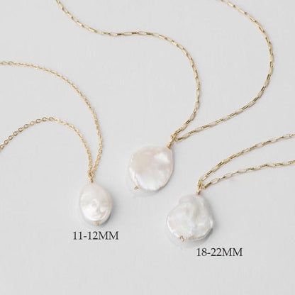 Natural Pearl Necklaces | 925 Silver or 14K Gold Filled Chain - Premium Pearl Jewelry & Accessories - Necklaces - Shop now at San Rocco Italia