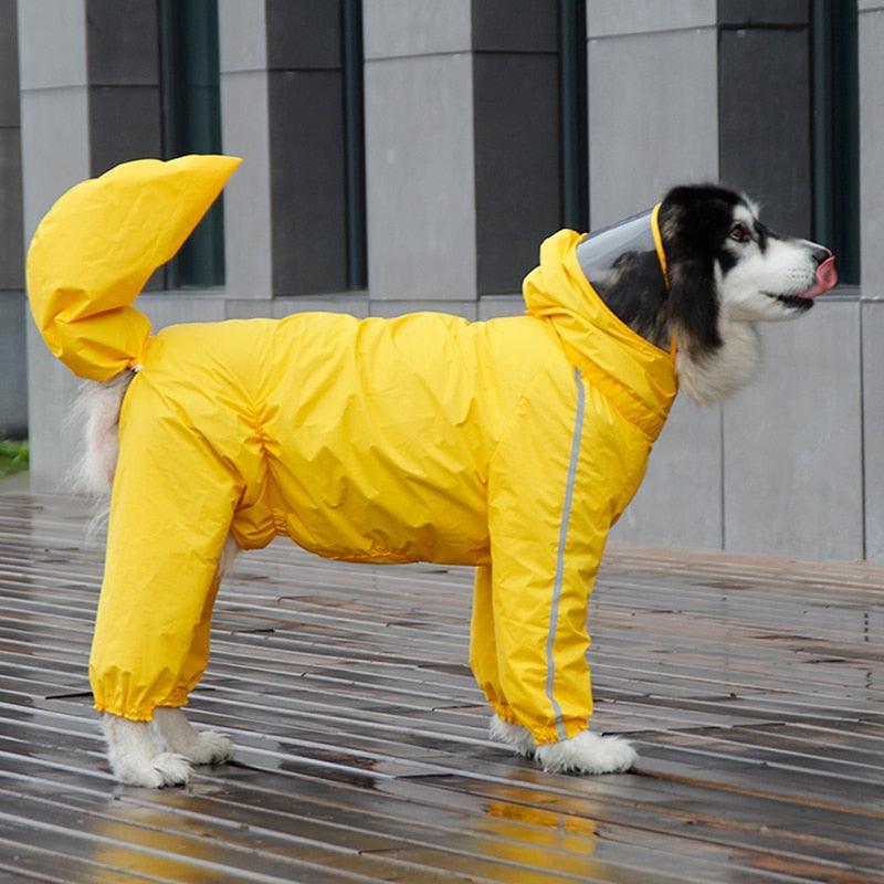 Full Coverage Dog Raincoat - Premium Pet Clothing - Shop now at San Rocco Italia