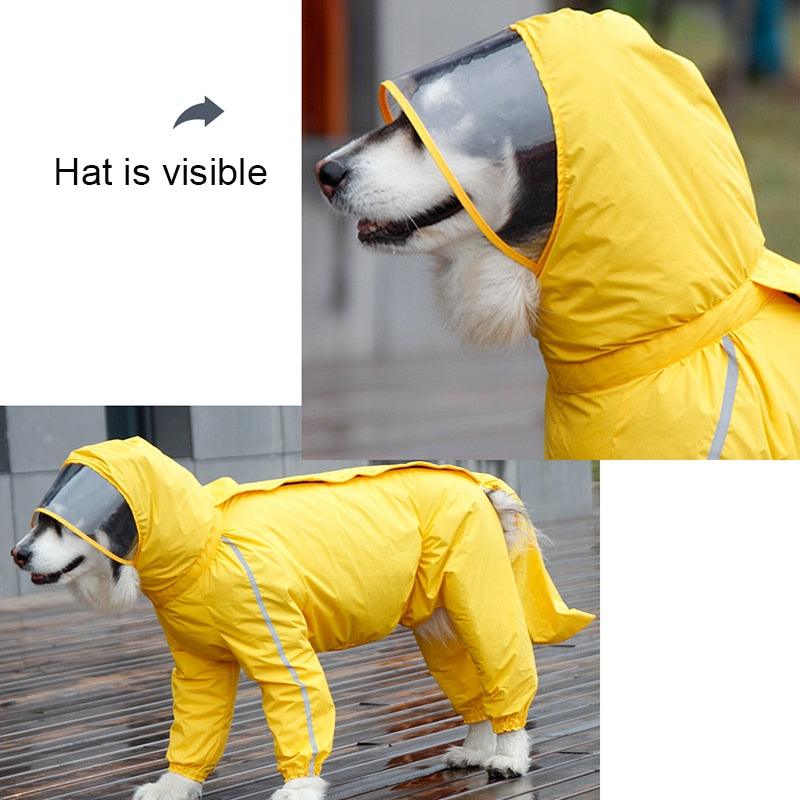 Full Coverage Dog Raincoat - Premium Pet Clothing - Shop now at San Rocco Italia