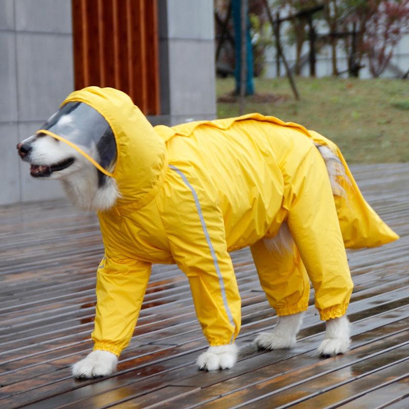 Full Coverage Dog Raincoat - Premium Pet Clothing - Shop now at San Rocco Italia