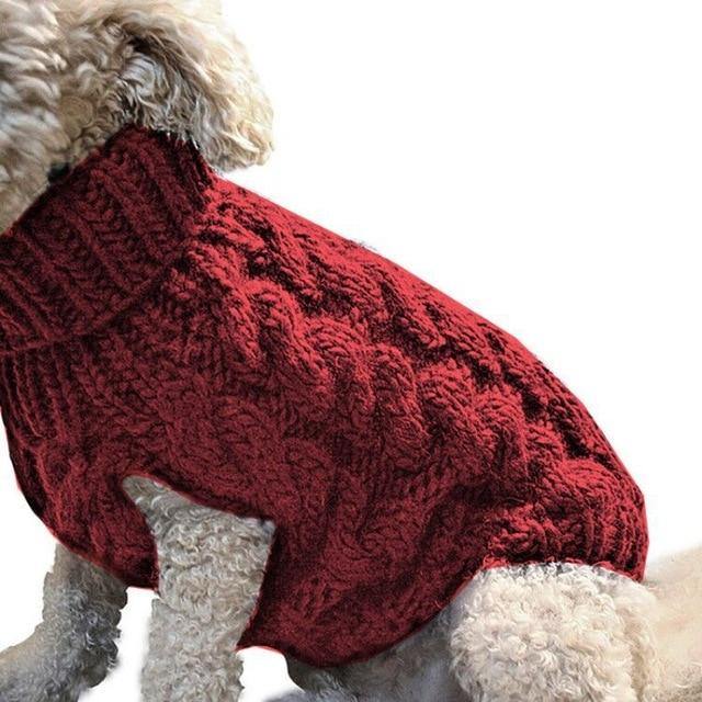 Winter Knitted Dog Sweater for Small and Medium Pets - Premium Pet Clothing - Shop now at San Rocco Italia