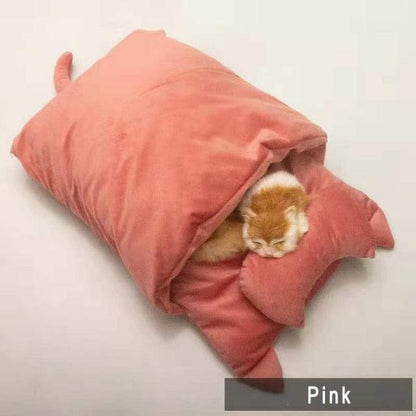 Cosy Winter Cat Bed with Pillow - Premium Pet products - Just €36.95! Shop now at San Rocco Italia