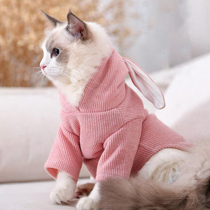 Cute Bunny Ear Hoodie For Small Dogs or Cats - Premium Pet products - Just €15.95! Shop now at San Rocco Italia