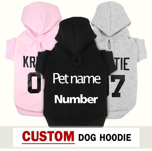 Personalized Pet Hoodie for Large to Small Dogs and Cats - Premium Pet products - Shop now at San Rocco Italia