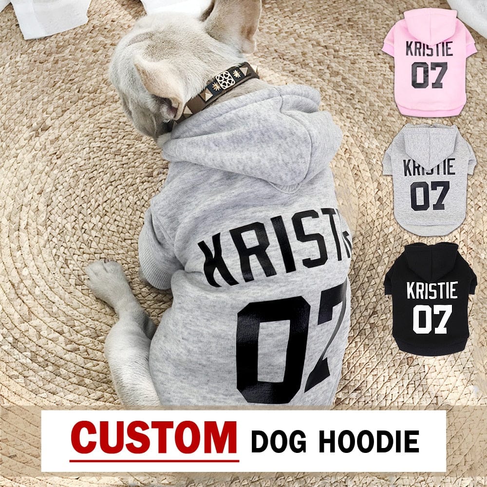 Personalized Pet Hoodie for Large to Small Dogs and Cats - Premium Pet products - Just €29.95! Shop now at San Rocco Italia
