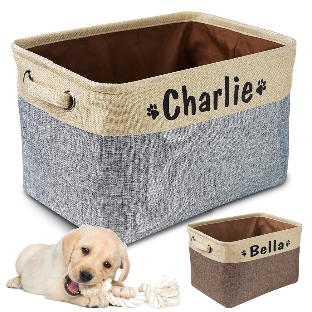 Personalised Pet Toy Storage Basket San Rocco Italia