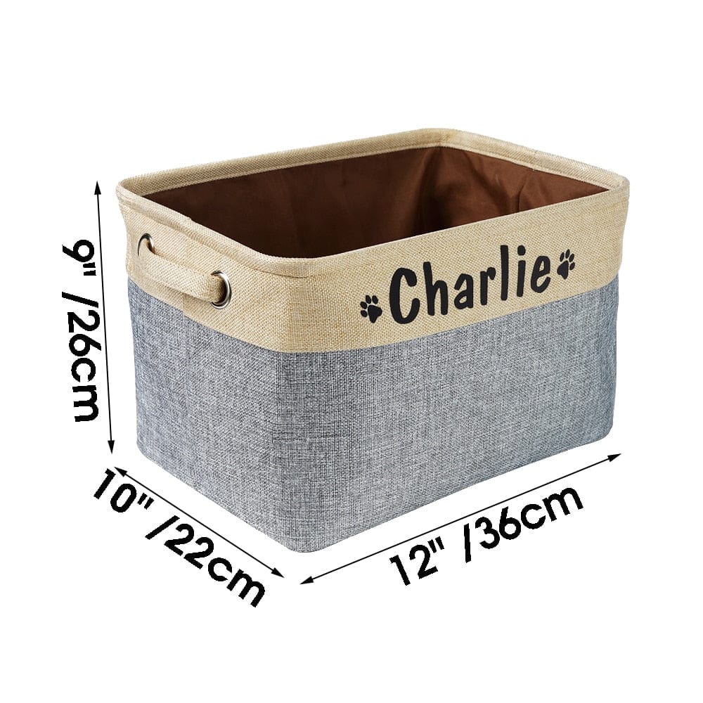Personalised Pet Toy Storage Basket - Premium Pet products - Shop now at San Rocco Italia