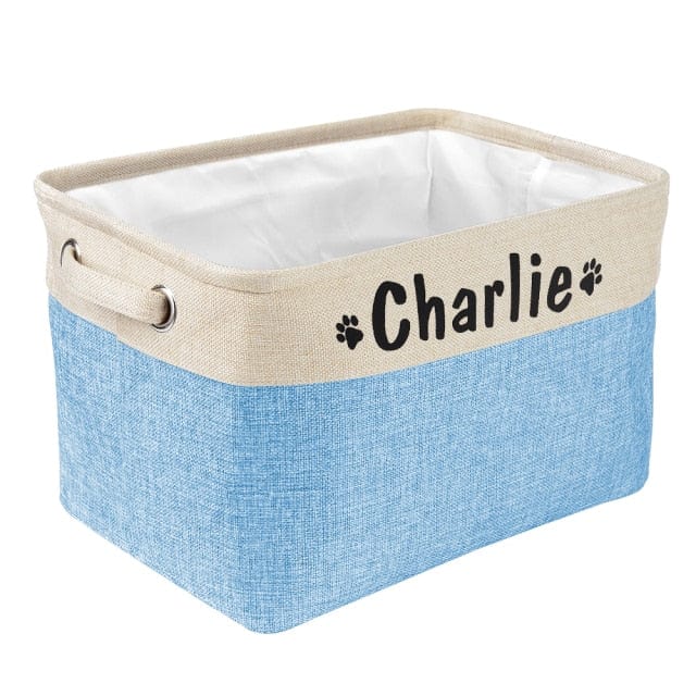 Personalised Pet Toy Storage Basket - Premium Pet products - Shop now at San Rocco Italia