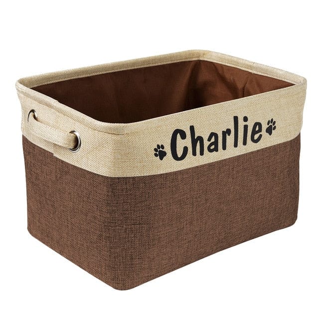 Personalised Pet Toy Storage Basket - Premium Pet products - Just €29.95! Shop now at San Rocco Italia