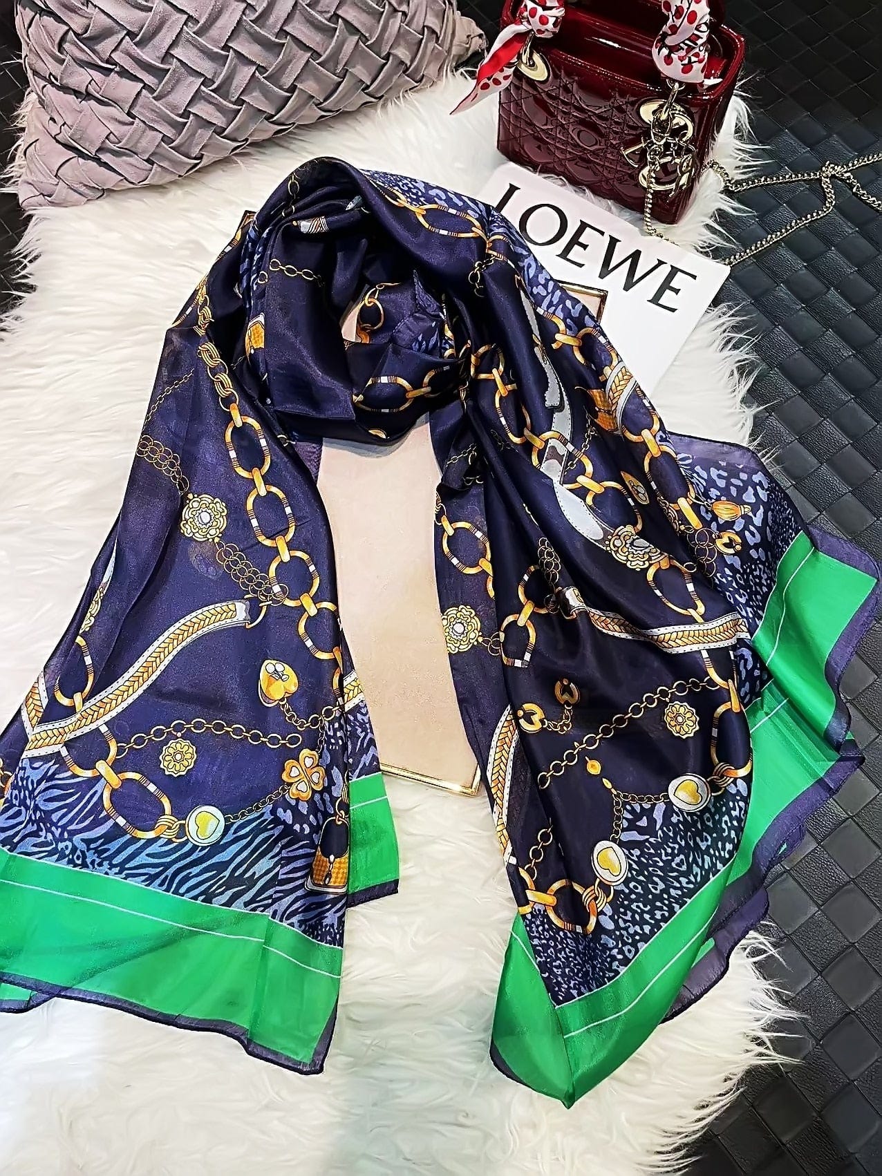 Sheer Genuine Mulberry Silk Scarves | 175 x 110 cm (approx. 69 x 43 inches) - Premium scarves - Shop now at San Rocco Italia