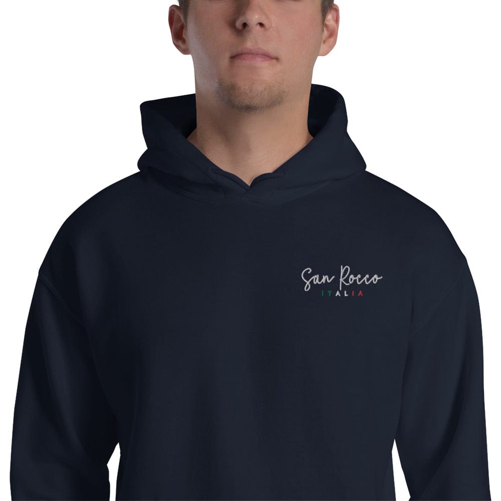 San Rocco Italia Embroidered Logo Unisex Hoodie - Premium Shirts & Tops - Shop now at San Rocco Italia